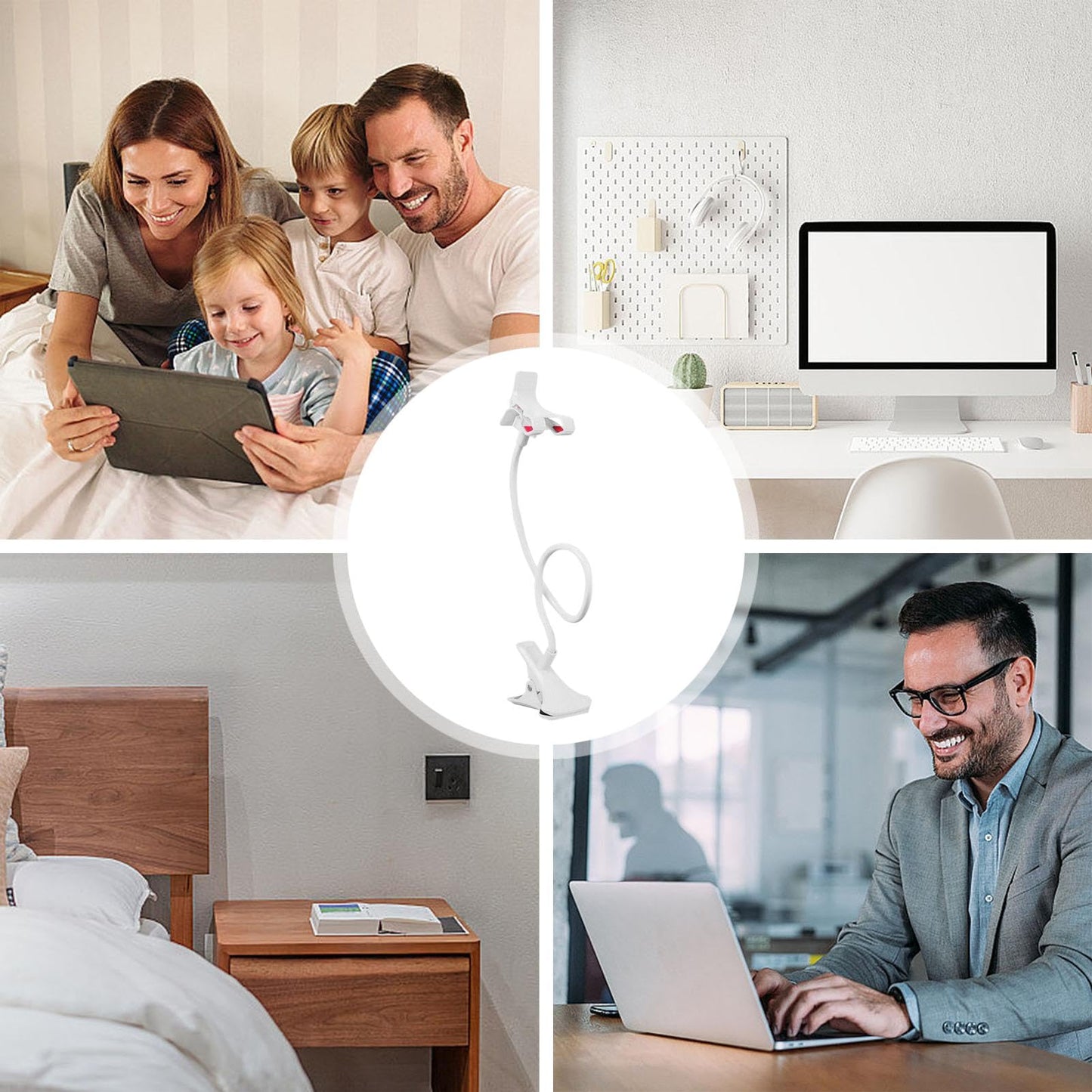 Porta Celular Con Brazo Flexible Para Escritorio y/o Cama - Soporte Universal