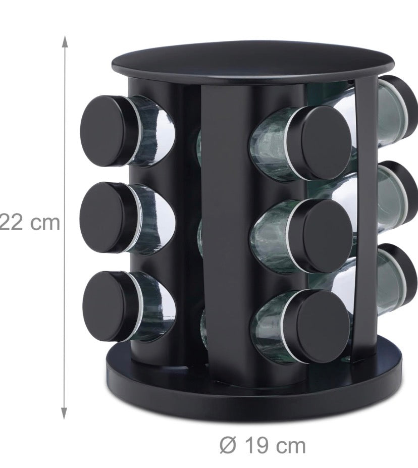 Porta Condimentos Giratorio De 12 Piezas