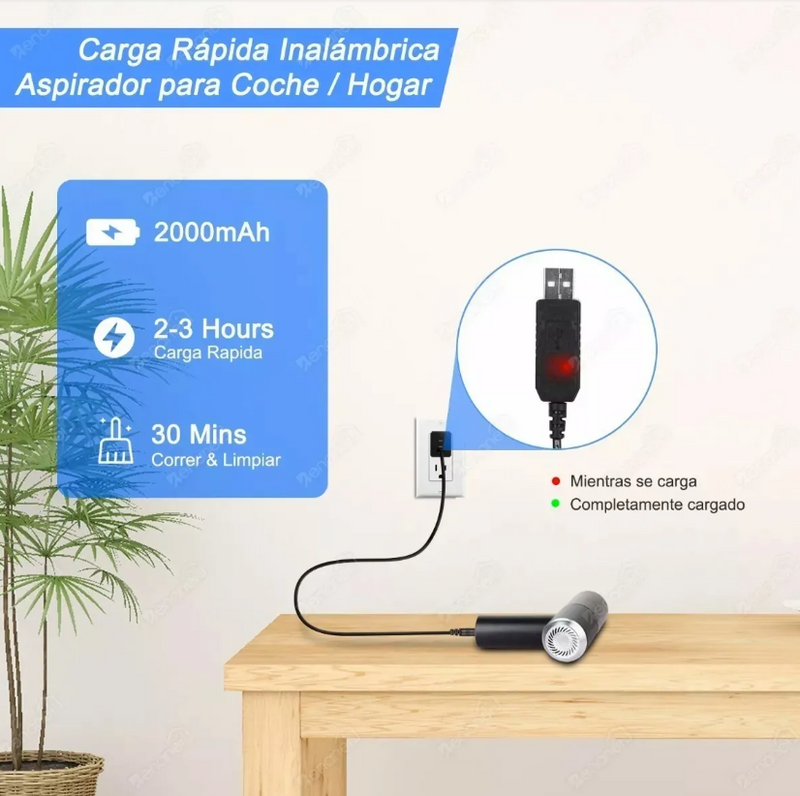 Aspiradora 3 en 1 Para Autos Y El Hogar